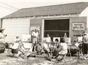 vintage photo of art class