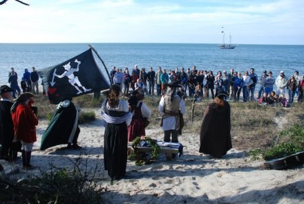 pirates on the beach