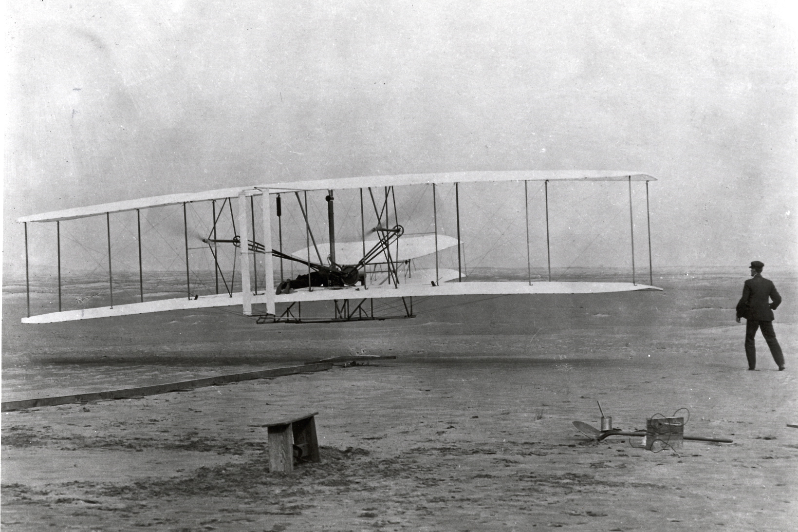 old photo of first flight