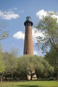 Currituck Beach Lighthouse at Currituck Heritage Park.