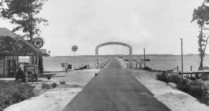 Before there was a Wright Memorial Bridge--1930s toll bridge between Point Harbor and Kitty Hawk.