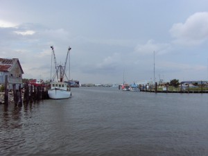 Wanchese Harbor, the main source of fresh seafood on the Outer Banks.