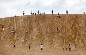 Jockey's Ridge in use. Photo, CNN.