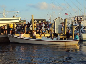 A scene from Day at the Docks in Hatteras Village.