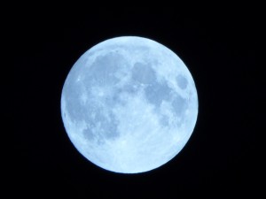 Full moon over the Outer Banks, October 7, 2014. Photo, Kip Tabb