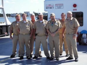 The crew receive Governor's Award for Excellence in Safety and Heroism.