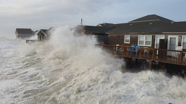 Hotel in Buxton 12/8/14. Source, Hidden Outer Banks Facebook Page.