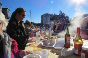 The 2014 Ocracoke Oyster Roast was a huge success. Photo, Connie Leinbach, Ocracoke Current.