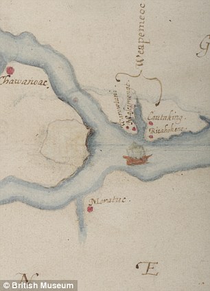 old map of the Lost Colony