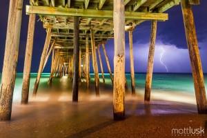 avalon pier and lightning