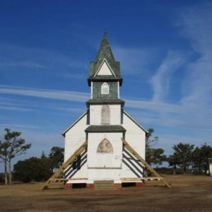 old church on deserted island