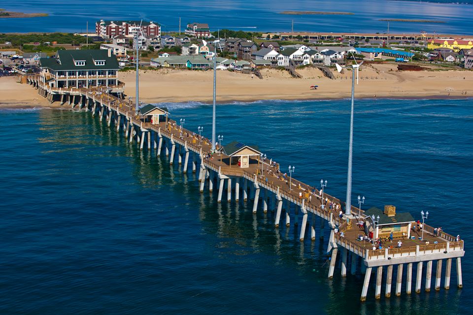 aerial photo of Jennette's Pier