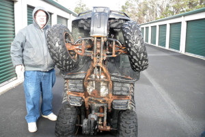 rusty ATV undercarriage