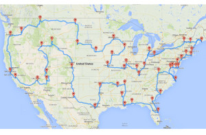 map for road trip
