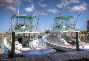 Boats ready for the blessing of the fleet at the Day at the Docks. Photo, Donnie Bowers