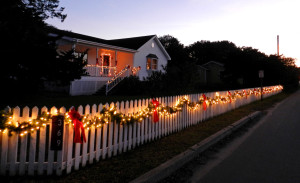 Lights on Ocracoke Island. Photo, Connie Leinbach.