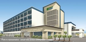 Rendering of renovated Holiday Inn Express Nags Head.