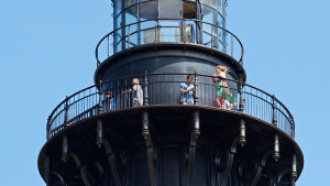 Climbing Cape Hatteras Lighthouse, one of the most popular things to do on Hatteras Island.