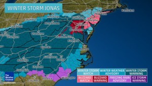 winter storm jonas predictions