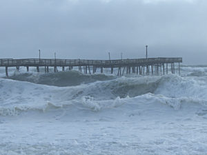 Avalon Pier, 8:30 a.m. Saturday, September 3. Photo, Kip Tabb