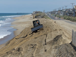 Will this be the last time NCDOT has to repair the Beach Road dune? If nourishment works it will be. Photo Kip Tabb