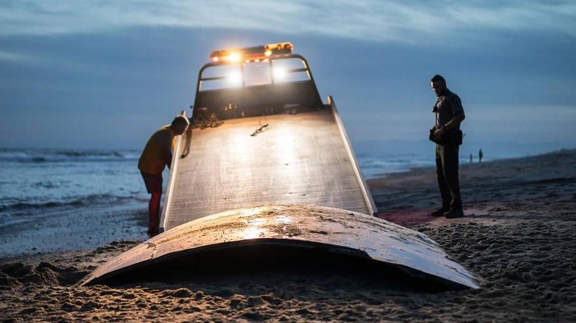Is it otherworldly or otherwise. Hatteras Island aeronautical debris. Photo Erin Everlee