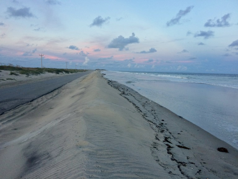 Ocracoke beach as Florence approaches.