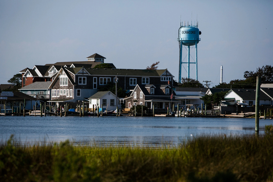 View of Silver Lake and Ocracoke Village after Dorian. Photo Scott McIntyre for The New York Times.