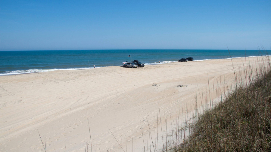 Cape Hatteras National Seashore beach. In his letter, Butler doesn't indicate which beach he and his son were on when rescued by Park Ranger Streiff.