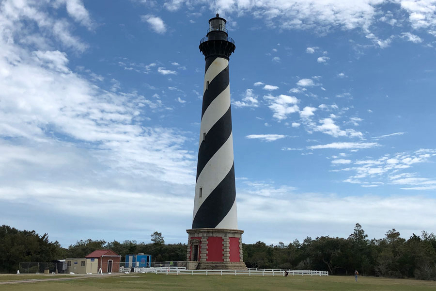 Work is beginning on the Cape Hatteras Lighthouse. Credit, NPS.